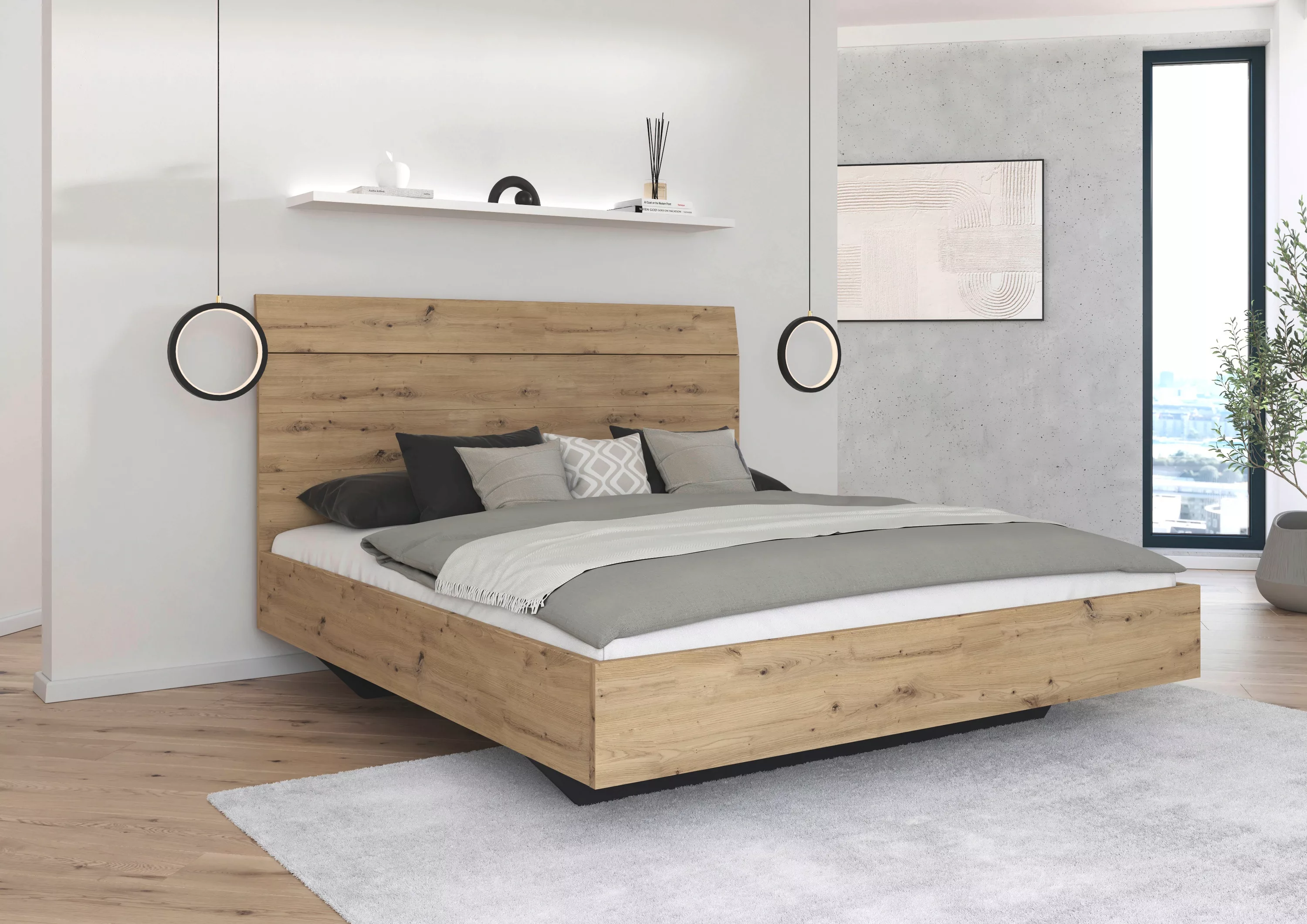 rauch Futonbett "Bett Doppelbett Holzbett AGORDO", mit hohem Kopfteil günstig online kaufen