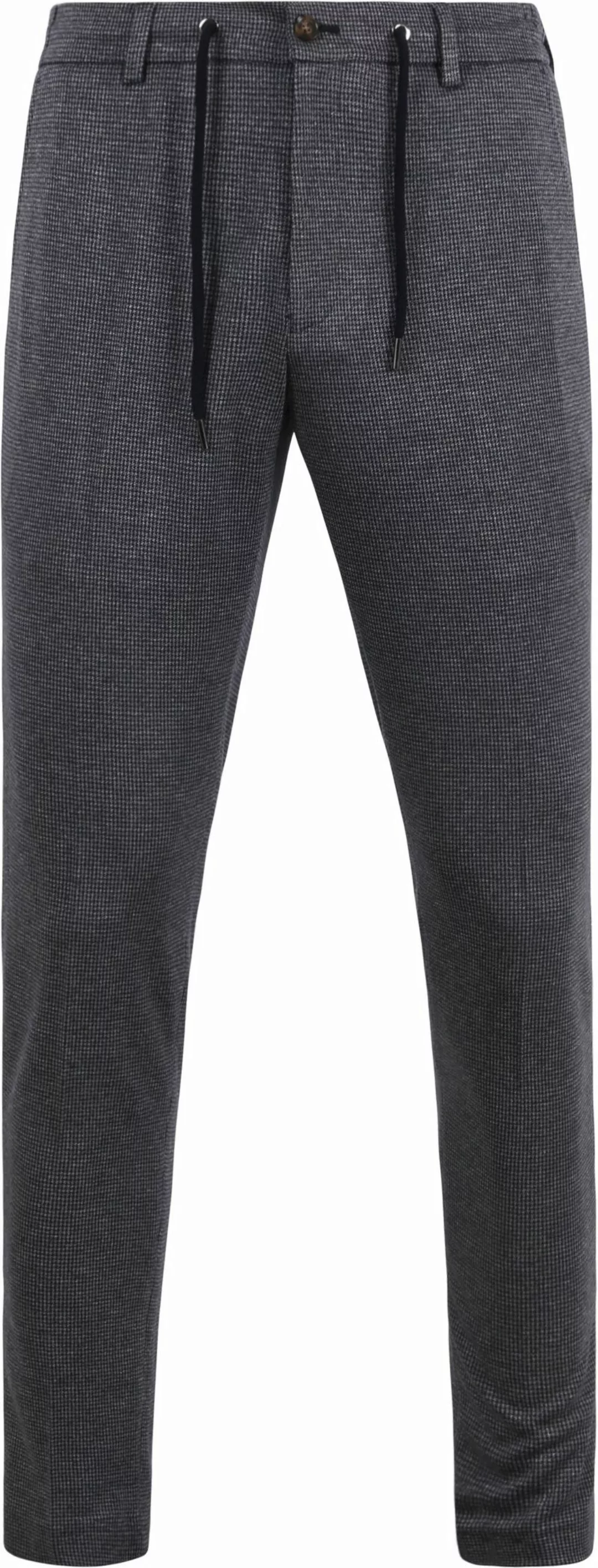 Suitable Pantalon Jersey Pied De Poule Navy - Größe 50 günstig online kaufen