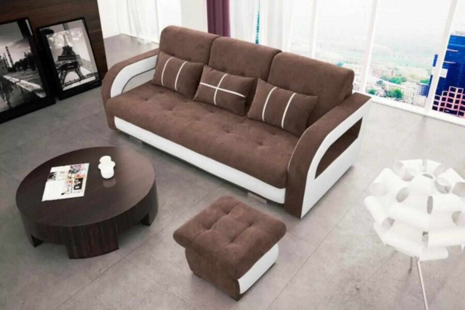 JVmoebel Sofa, mit Bettfunktion günstig online kaufen