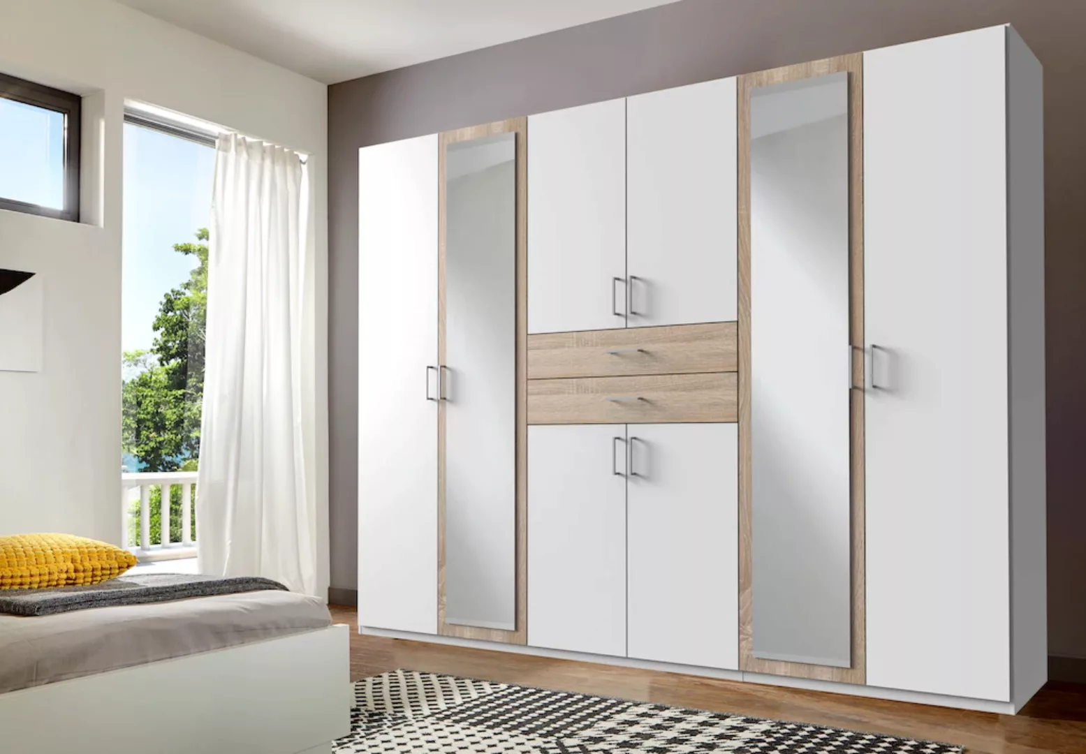 Wimex Kleiderschrank "Diver Drehtürenschrank mit Spiegel, 180, 225 o. 270cm günstig online kaufen