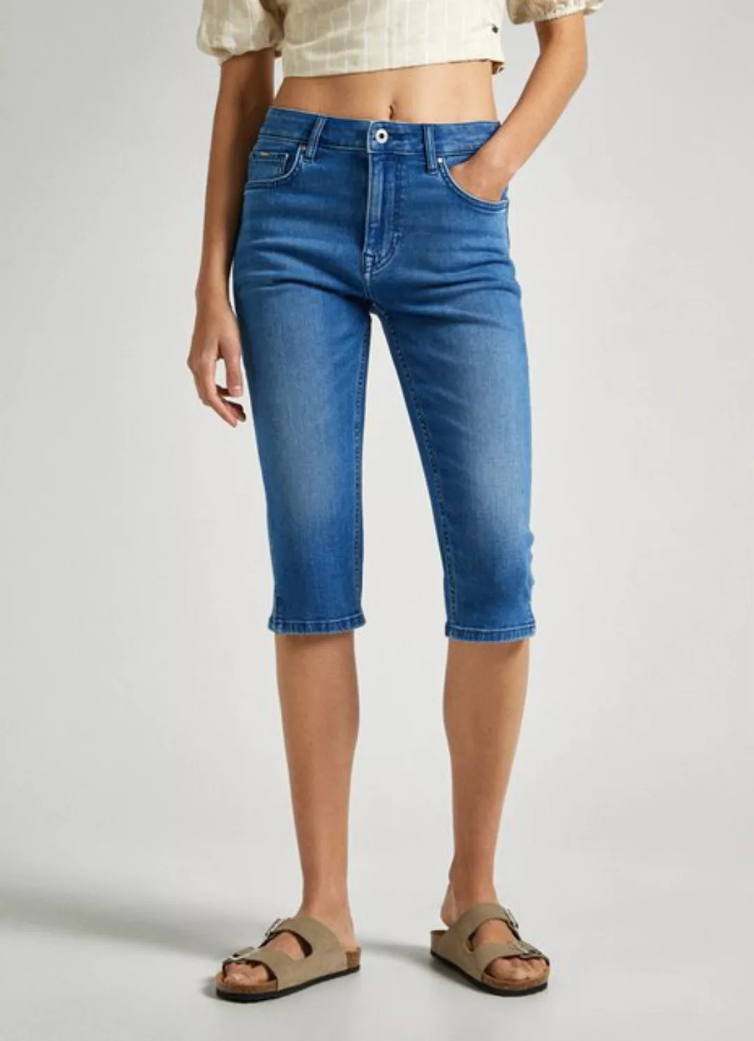 Pepe Jeans Caprijeans SKINNY CROP mit kleinen Schlitzen günstig online kaufen