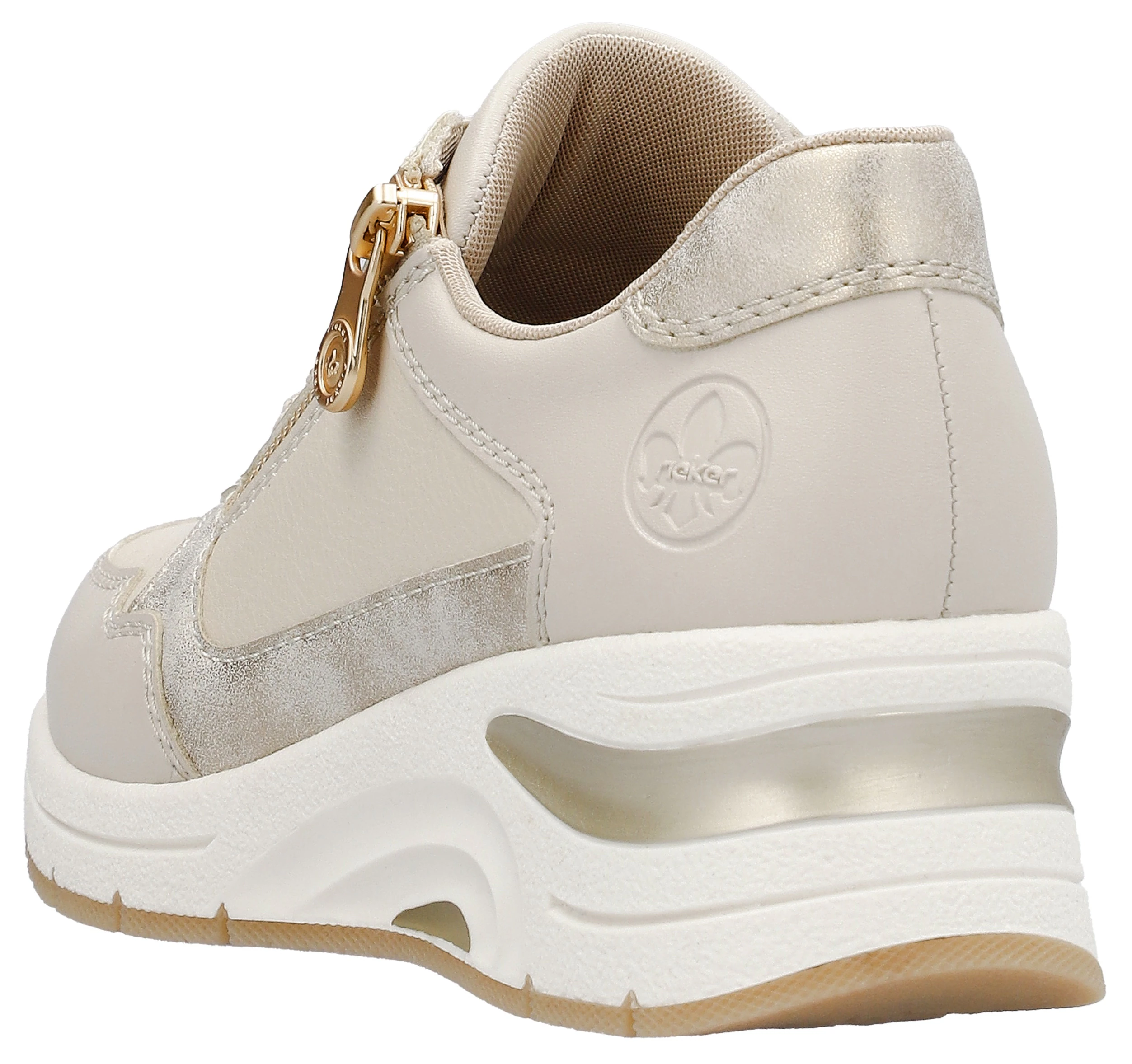 Rieker Sneaker, mit seitlichem Reißverschluss,Freizeitschuh,Schnürschuh, sc günstig online kaufen