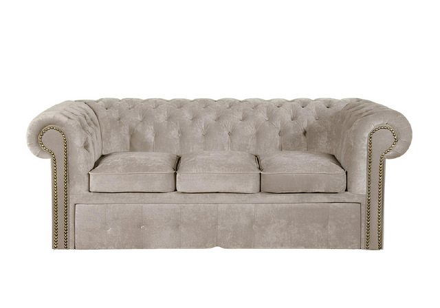 Xlmoebel Sofa Neues Schlafsofa mit Bettfunktion, Chesterfield-Stil, aus Tex günstig online kaufen