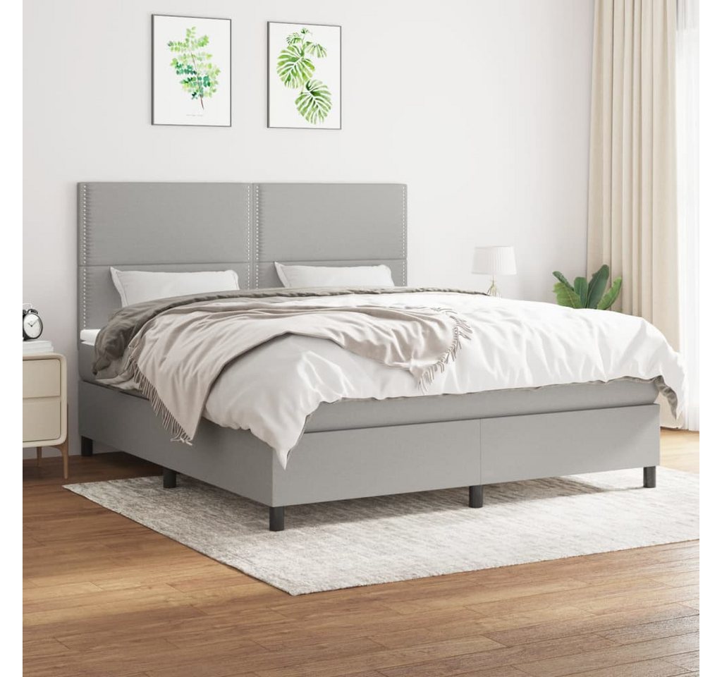 vidaXL Boxspringbett Bett Boxspringbett mit Matratze Stoff (180 x 200 cm, H günstig online kaufen