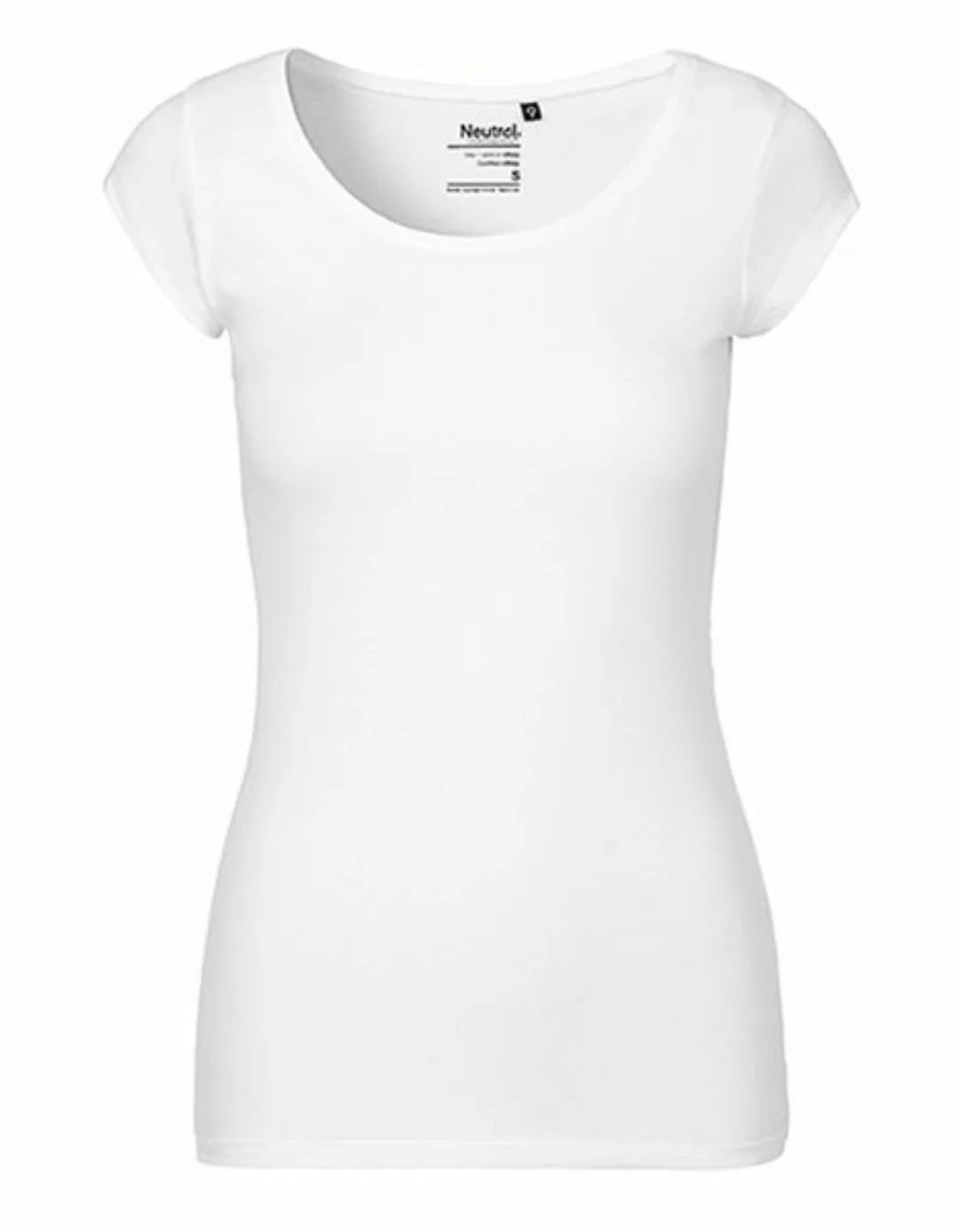 Damen T-shirt Von Neutral Bio Baumwolle Round Neck günstig online kaufen