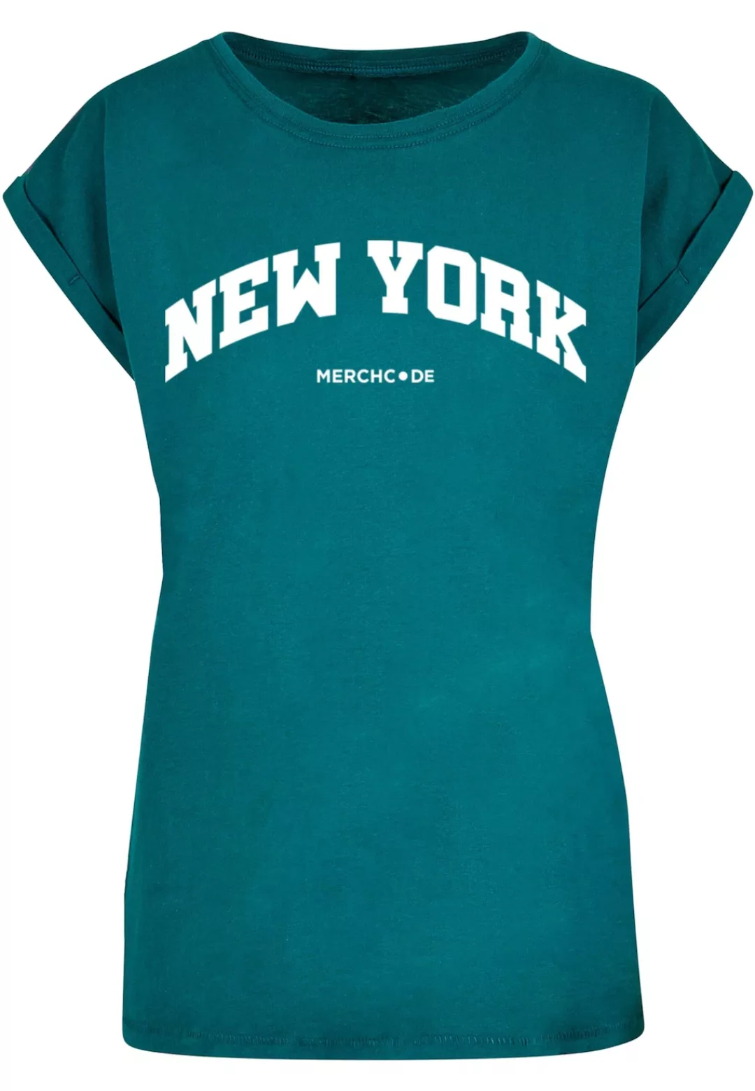 Merchcode T-Shirt "Merchcode Damen Ladies New York Wording - T-Shirt" günstig online kaufen