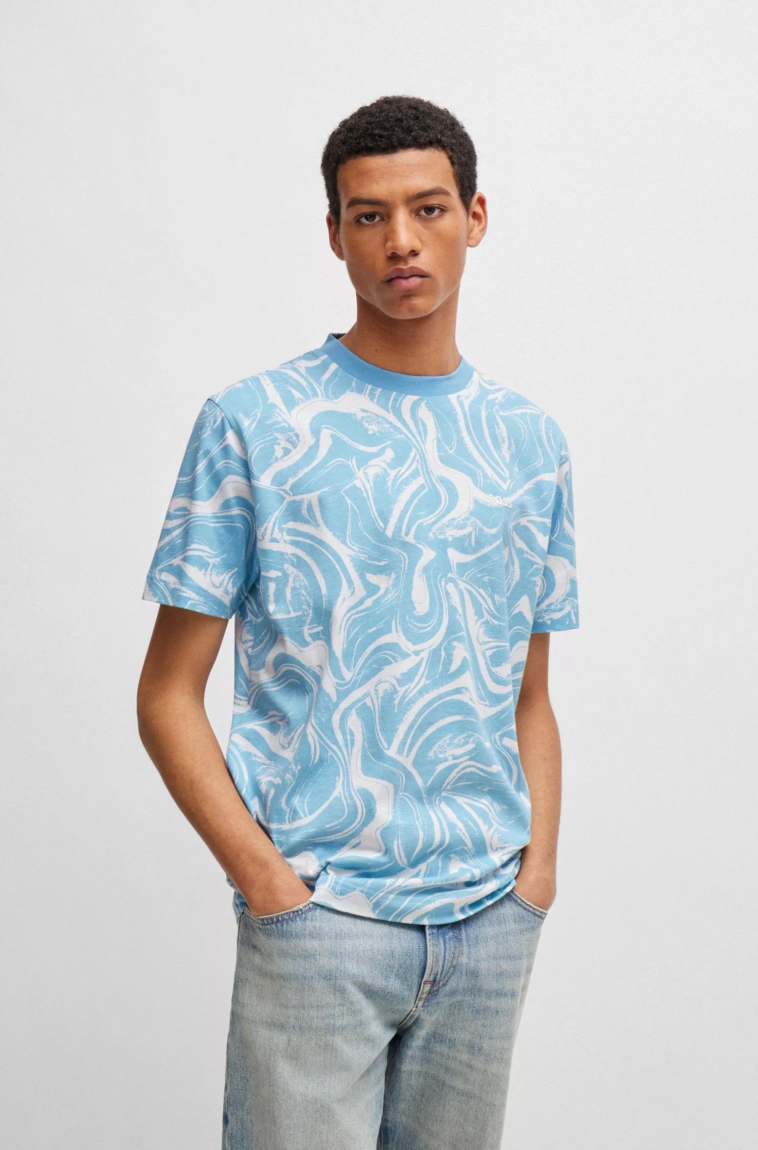 BOSS ORANGE T-Shirt "Te Ocean", mit Rundhalsausschnitt günstig online kaufen