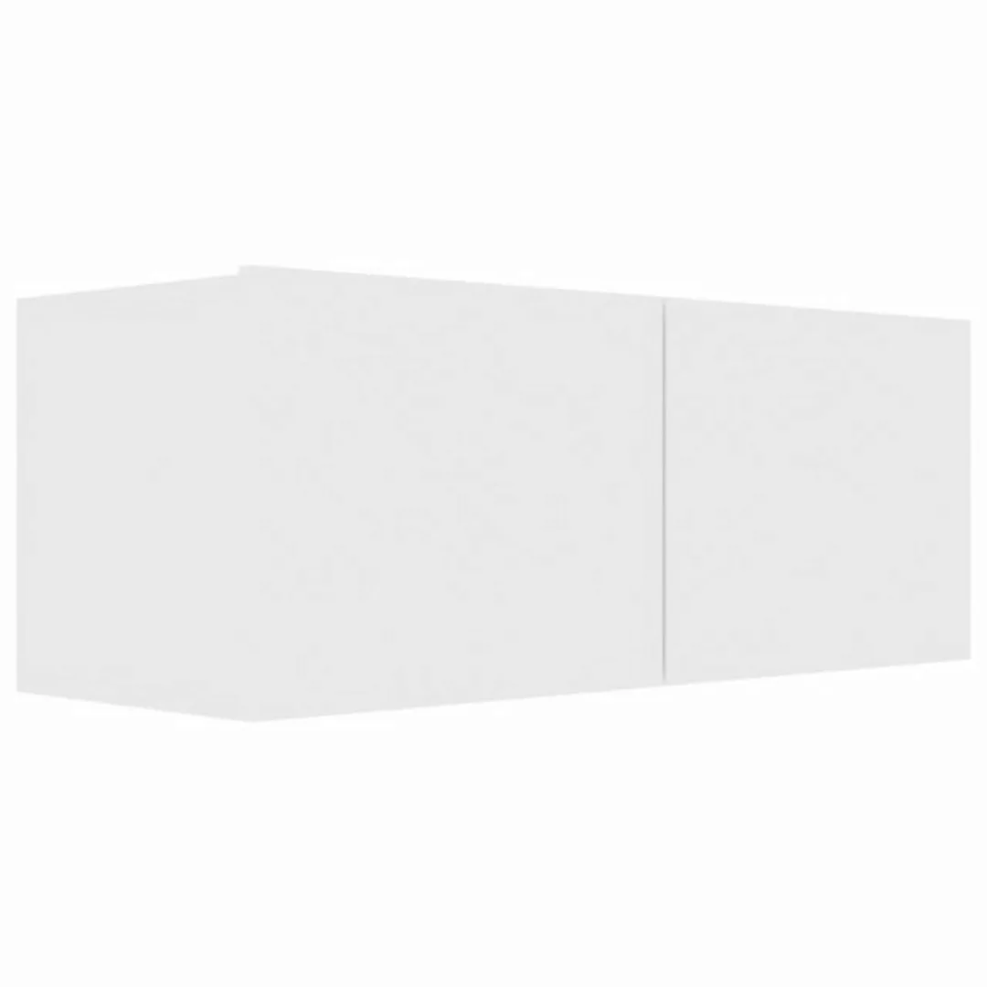 furnicato TV-Schrank Weiß 80x30x30 cm Holzwerkstoff günstig online kaufen