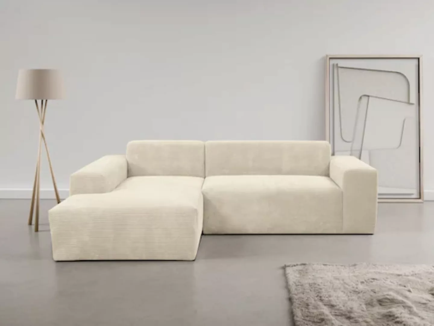 INOSIGN Ecksofa "Zeus-L", Curvy Trend Ecksofa mit urbaner Optik günstig online kaufen