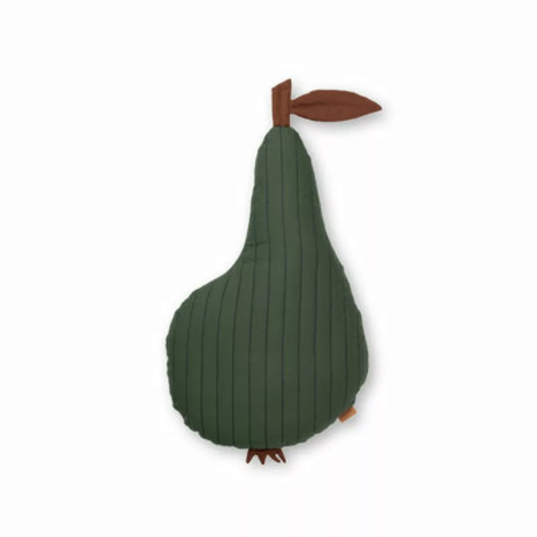 Kissen Pear textil grün / Gesteppt - 33 x 59 cm - Ferm Living - Grün günstig online kaufen