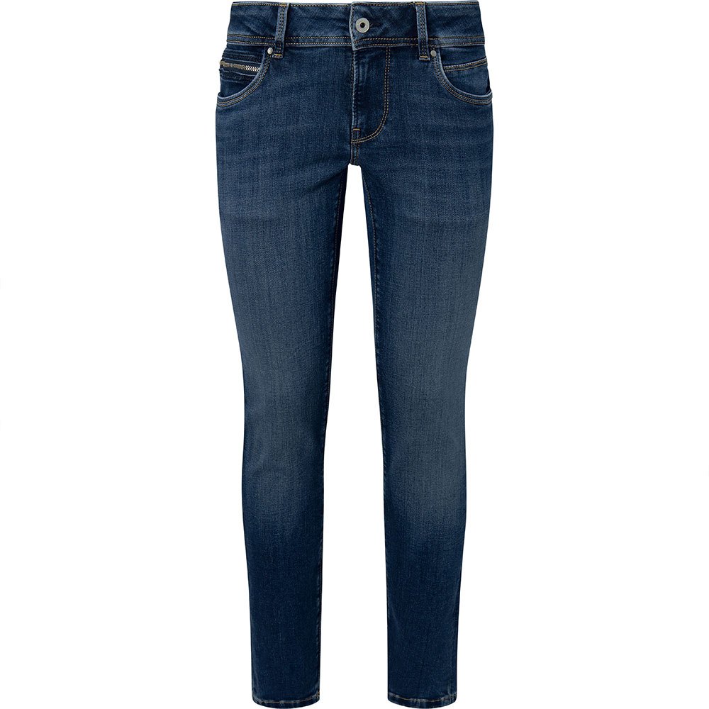 Pepe Jeans Damen Jeans New Brooke - Slim Fit - Blau - Medium Dark Wiser günstig online kaufen