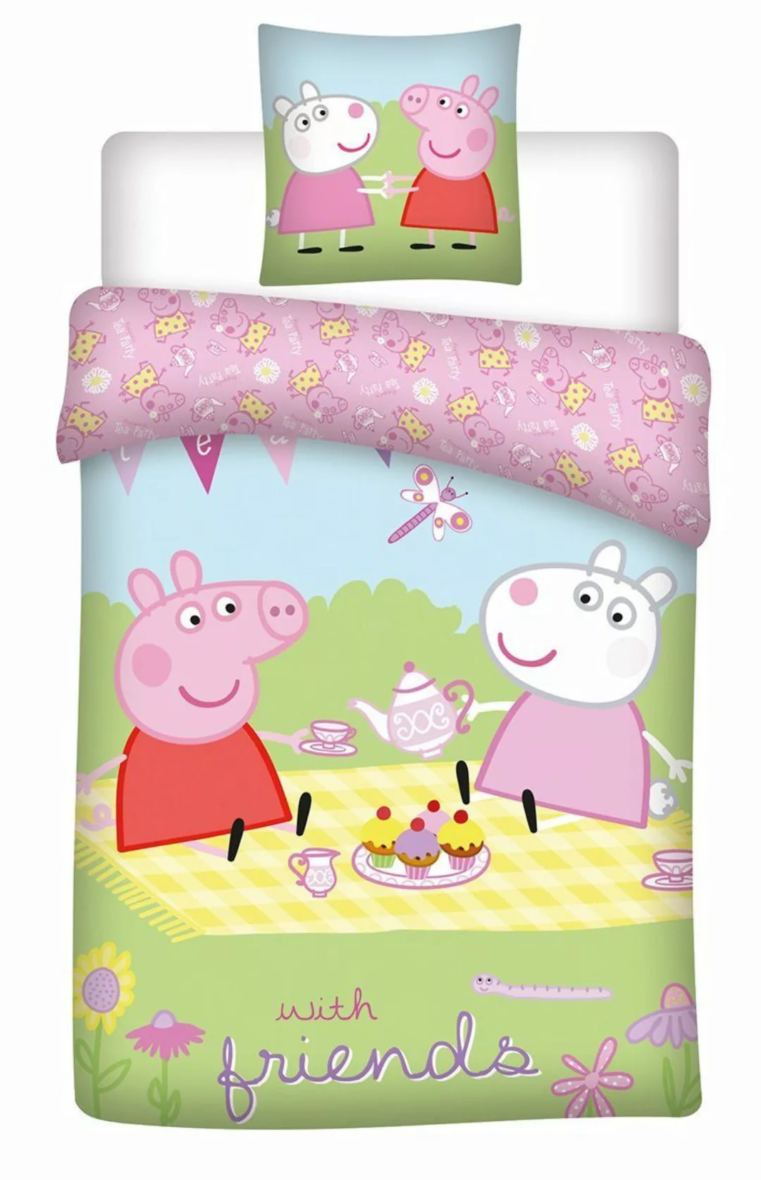 Peppa Pig Kinderbettwäsche Peppa Wutz Kinderbettwäsche günstig online kaufen