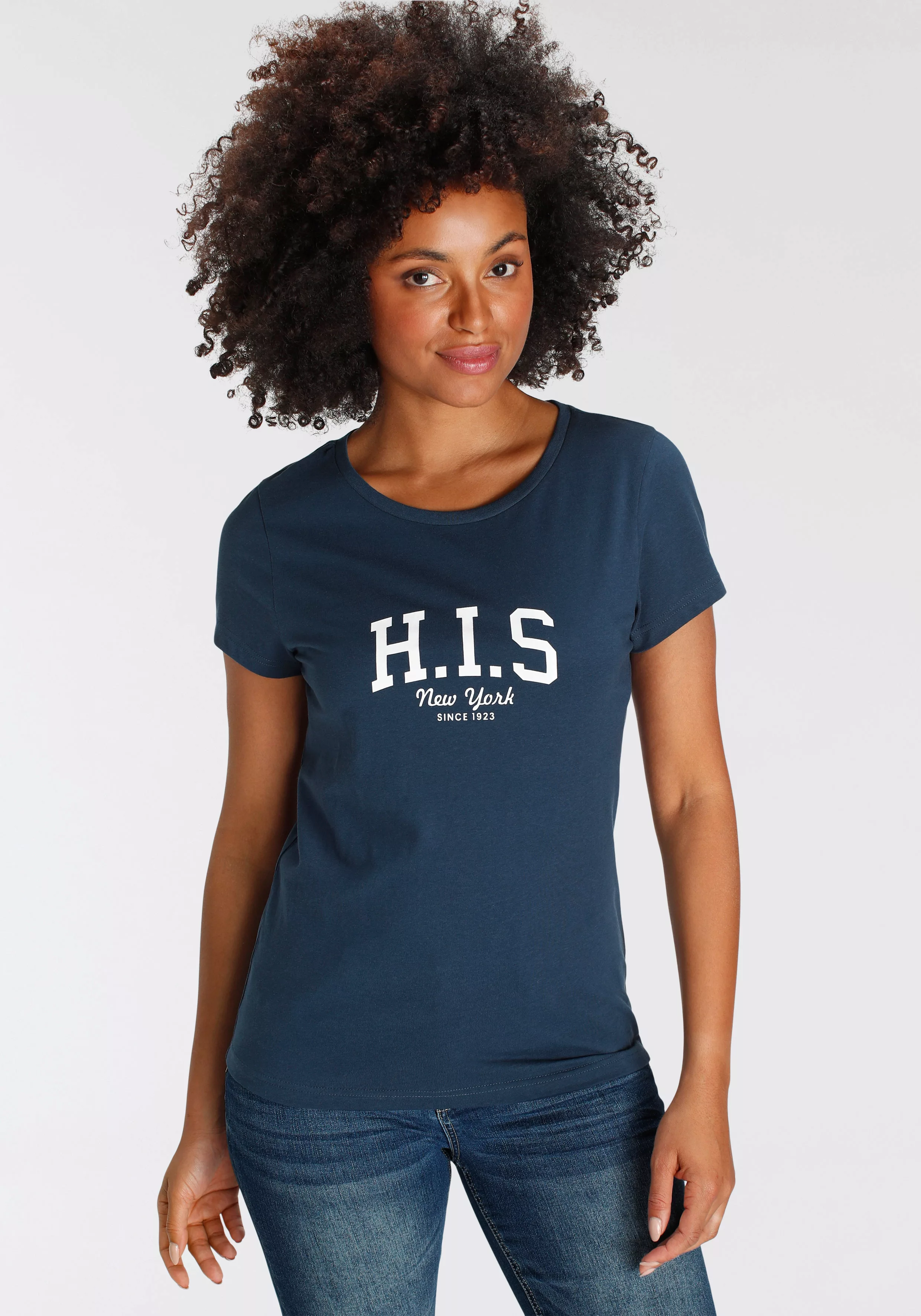 H.I.S T-Shirt mit Logo-Print vorne günstig online kaufen