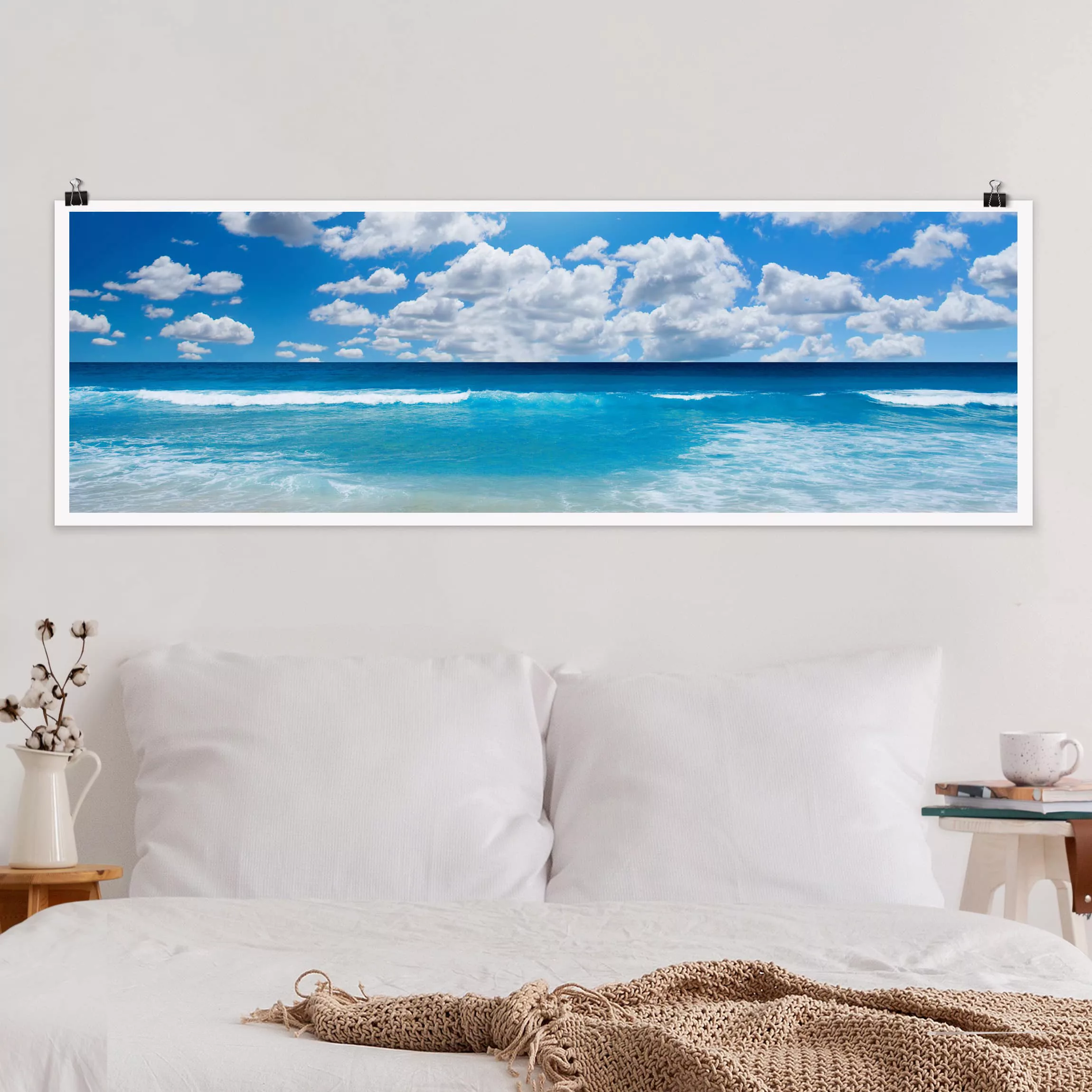 Panorama Poster Strand Touch of paradise günstig online kaufen