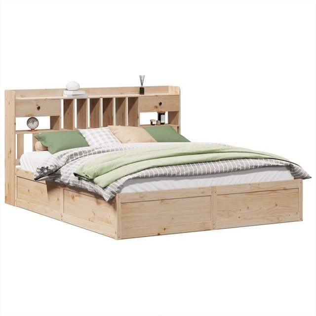 vidaXL Bett, Massivholzbett ohne Matratze 180x200 Kiefernholz günstig online kaufen