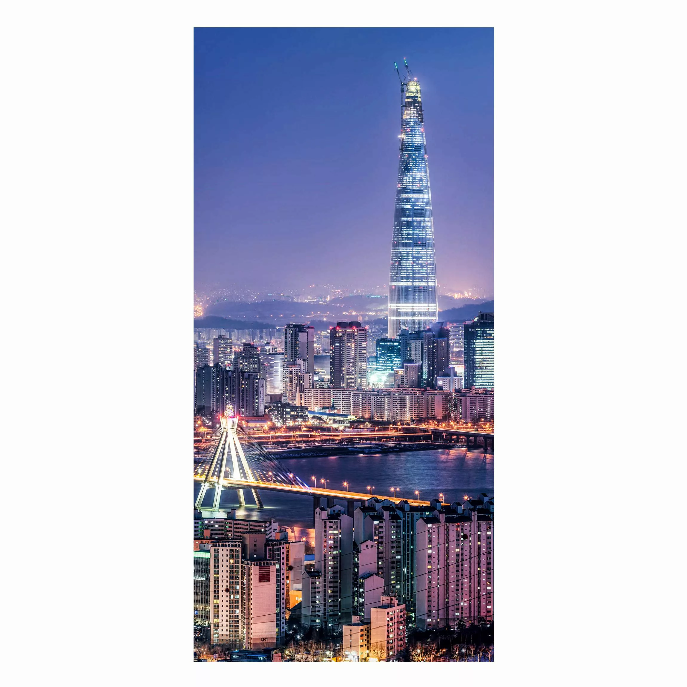 Magnettafel Lotte World Tower bei Nacht günstig online kaufen