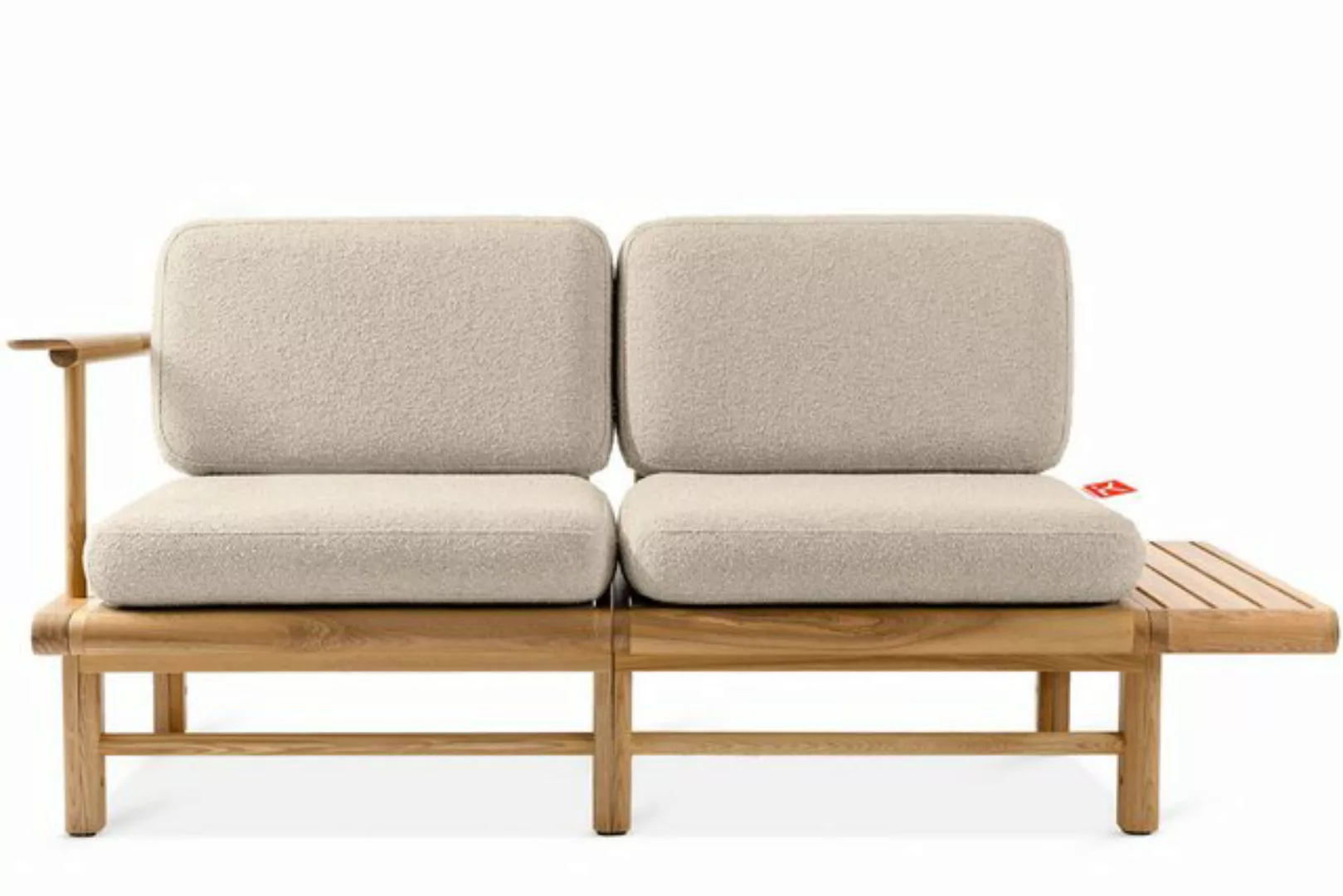 KONSIMO Sofa ATREDA Gartensofa 2-Sitzer, mit Ablage, hergestellt in der EU, günstig online kaufen