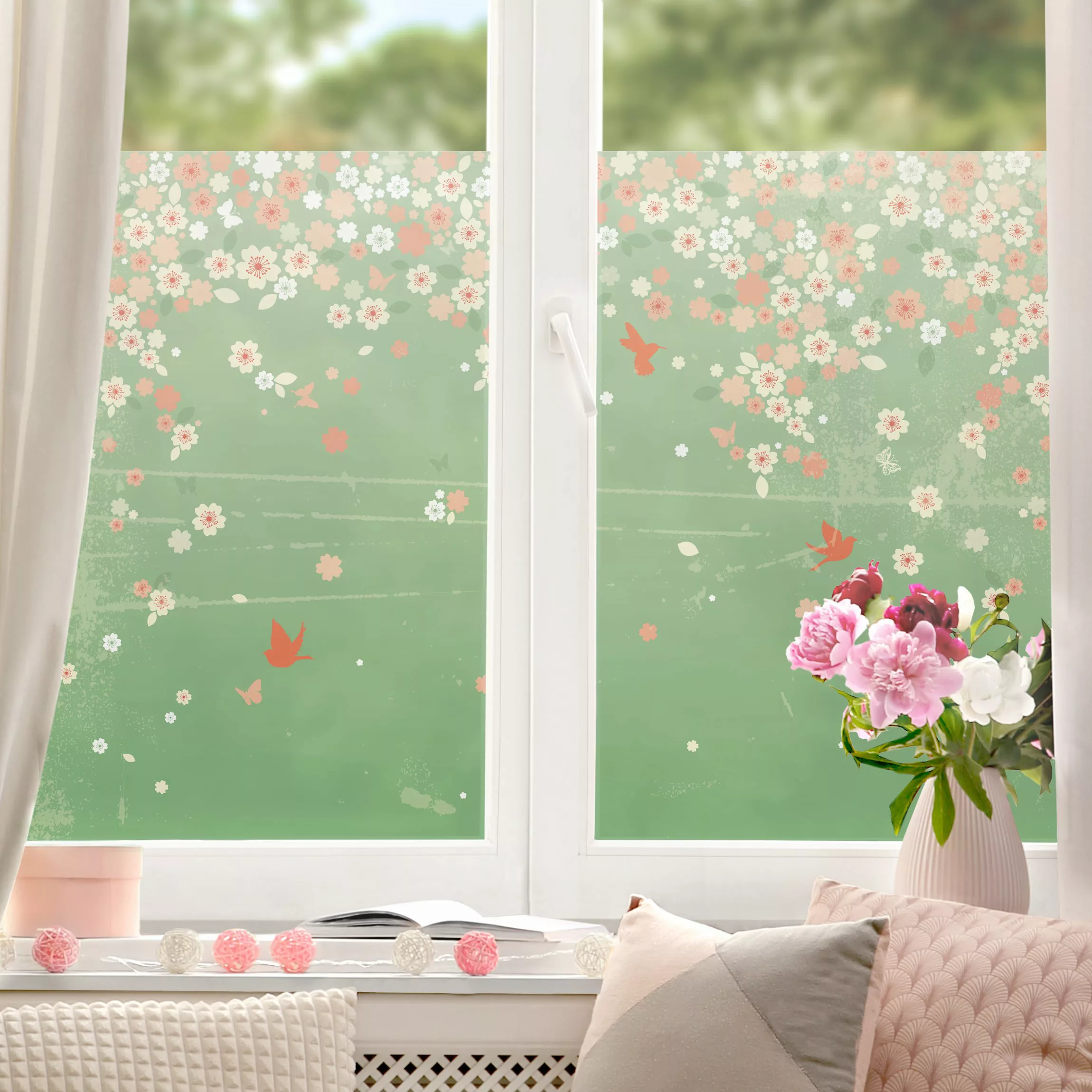 Fensterfolie No.EK236 Spring Background günstig online kaufen