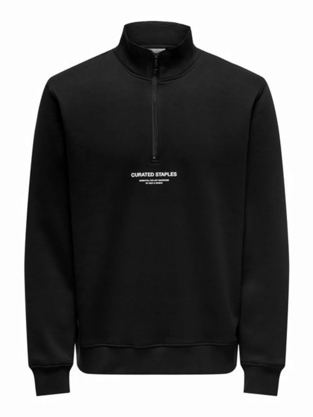 ONLY & SONS Sweatshirt ONSCURATED REG HALF ZIP SWEAT günstig online kaufen