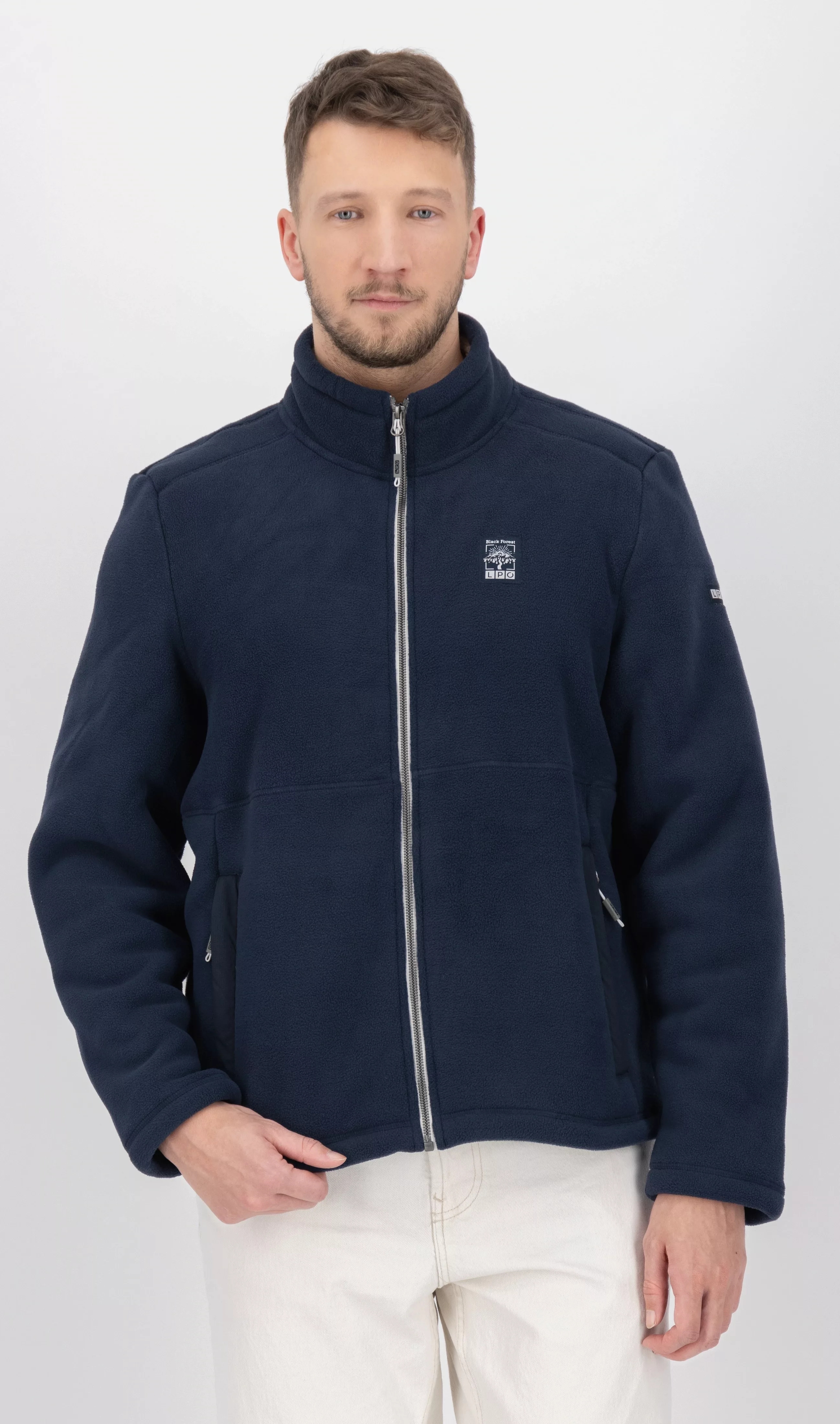LPO Fleecejacke "REECE MN", Stehkragen, mit Langhaarfleece gefüttert günstig online kaufen