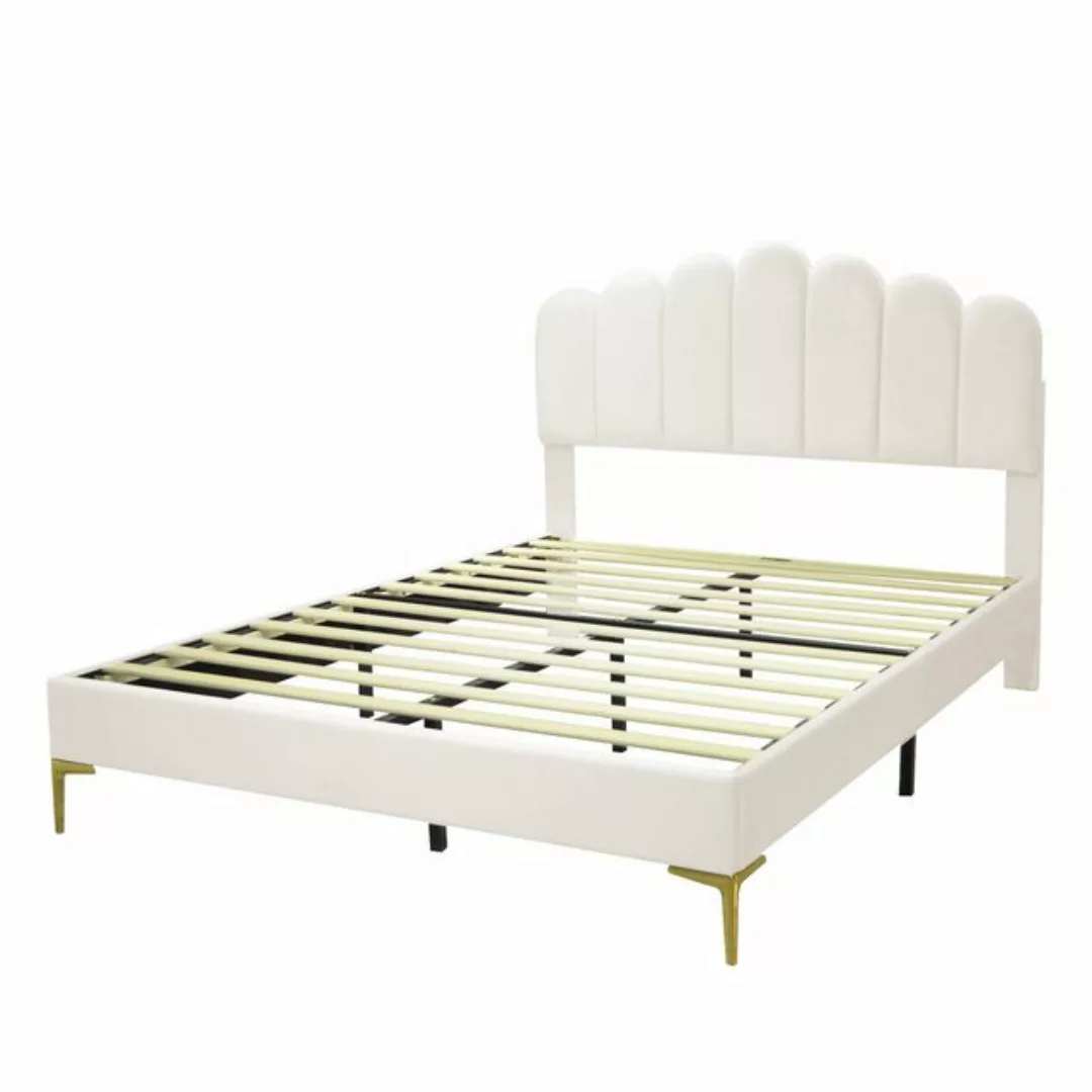 IDEASY Polsterbett Doppelbett, Jugendbett, Gästebett, 140 x 200 cm, hautfre günstig online kaufen