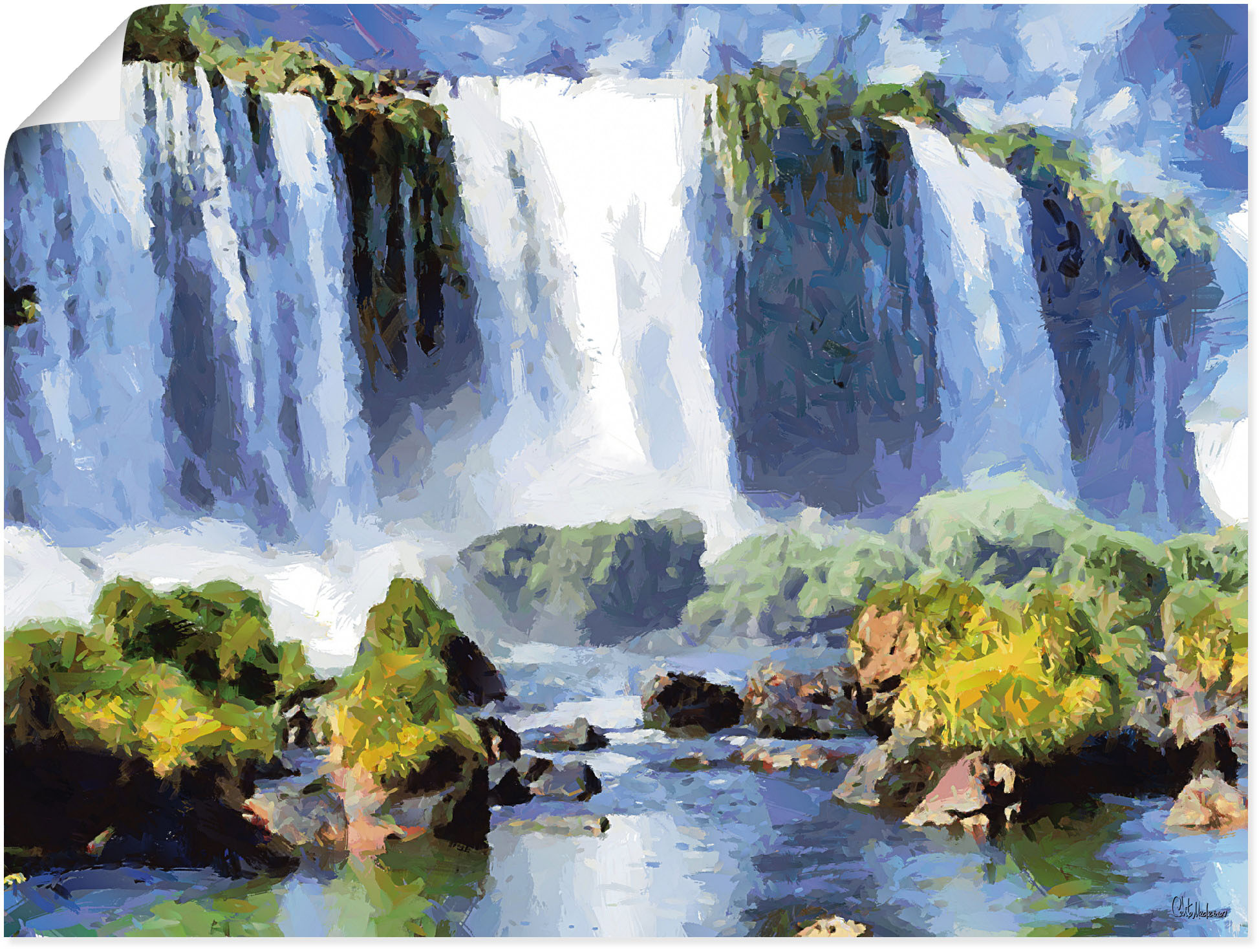 Artland Poster "Iguazu Wasserfälle II", Wasserfallbilder, (1 St.), als Alub günstig online kaufen