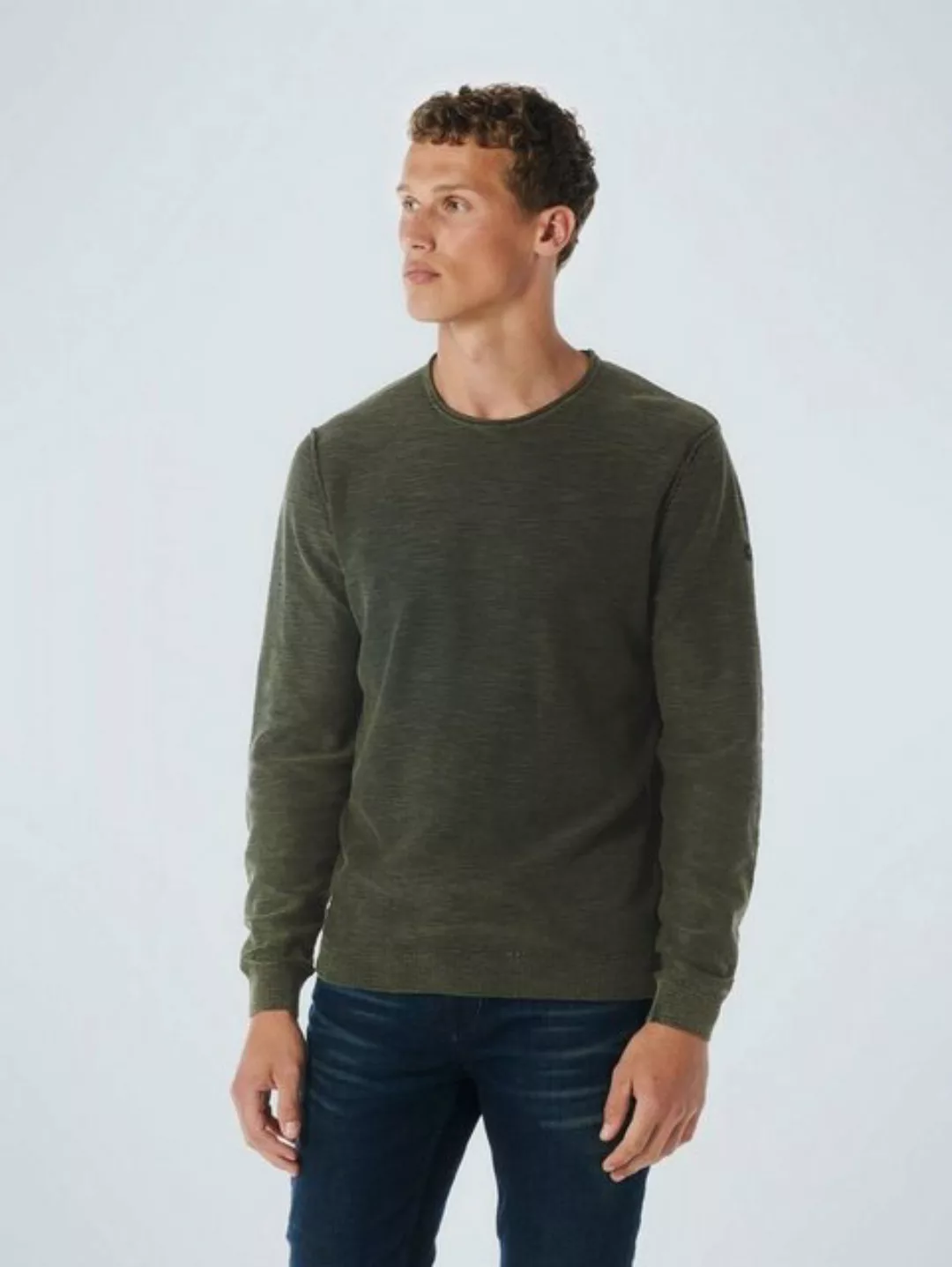 NO EXCESS Sweatshirt Pullover Crewneck 2 Coloured Jacqua günstig online kaufen