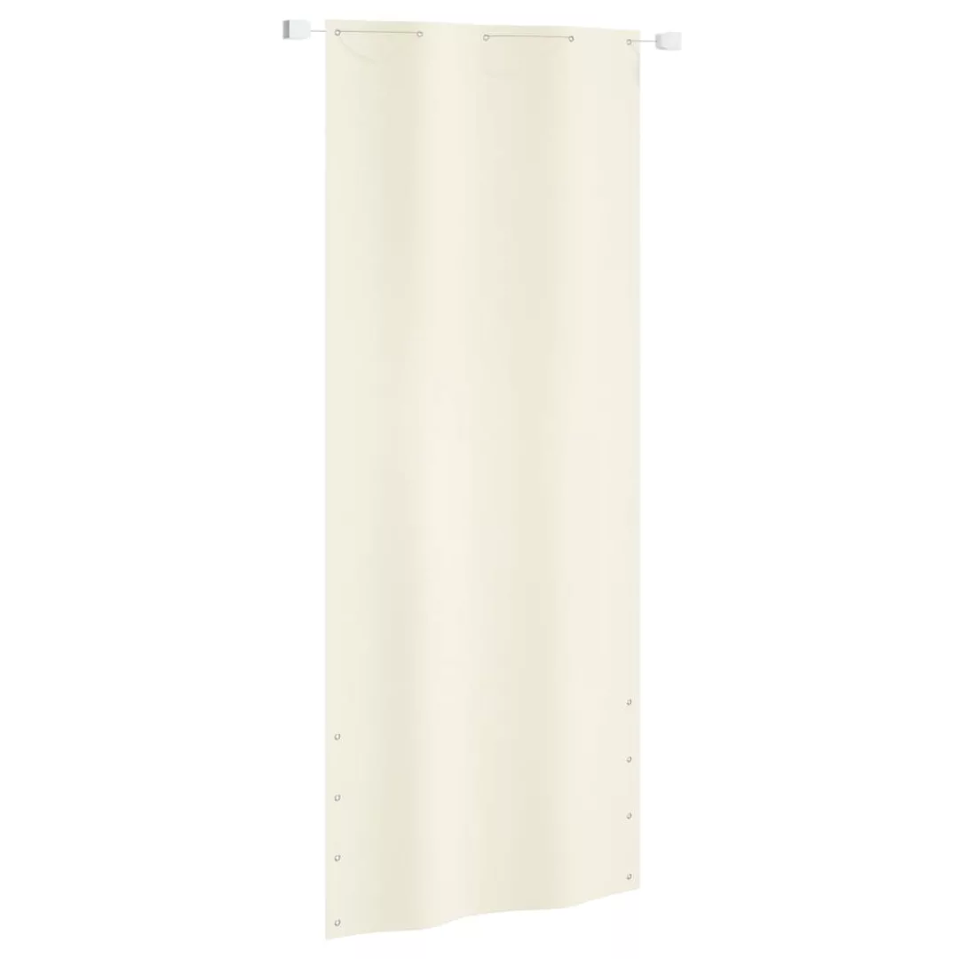 Vidaxl Balkon-sichtschutz Creme 100x240 Cm Oxford-gewebe günstig online kaufen