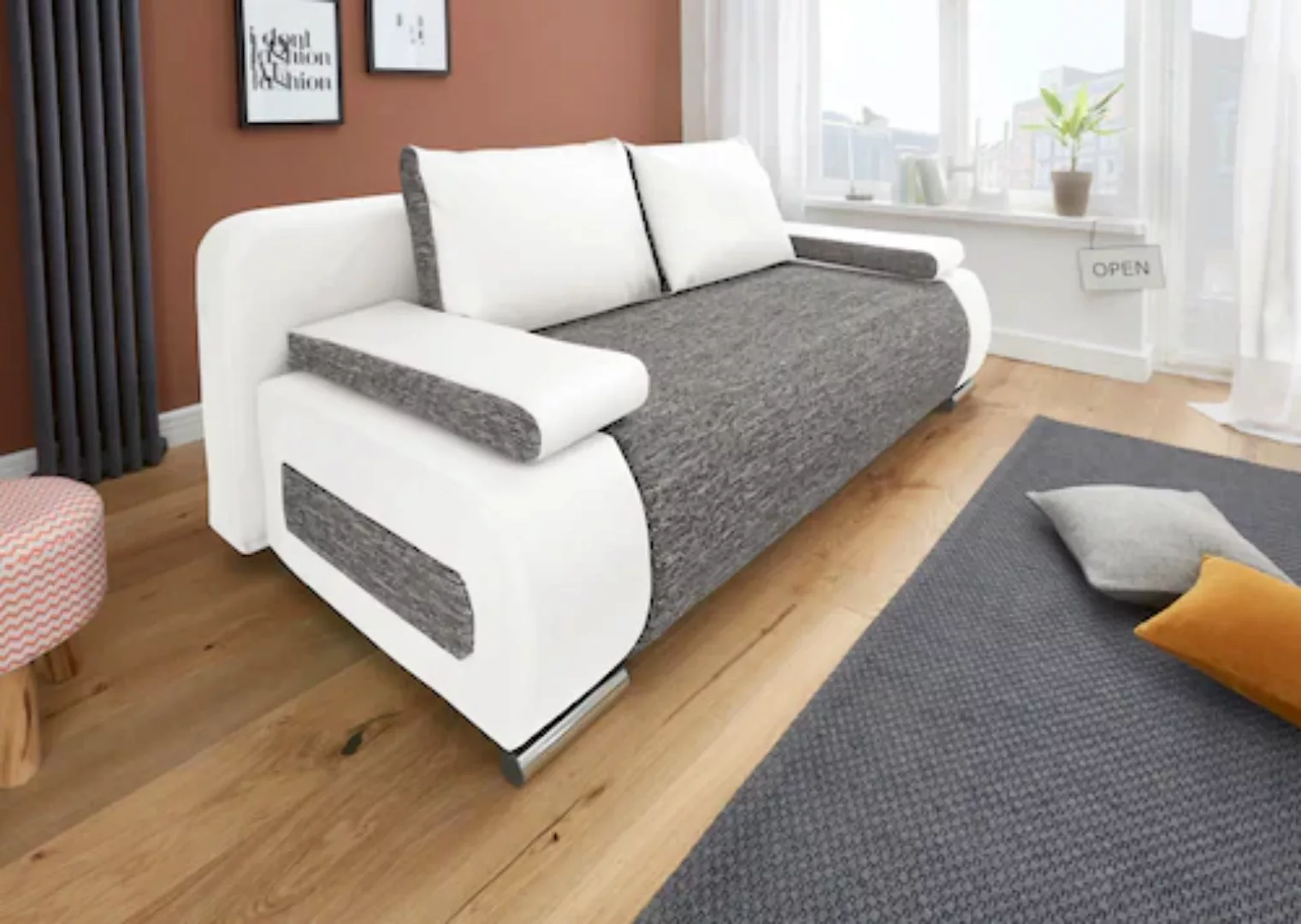 COLLECTION AB Schlafsofa Moritz, mit Bettfunktion und Bettkasten günstig online kaufen