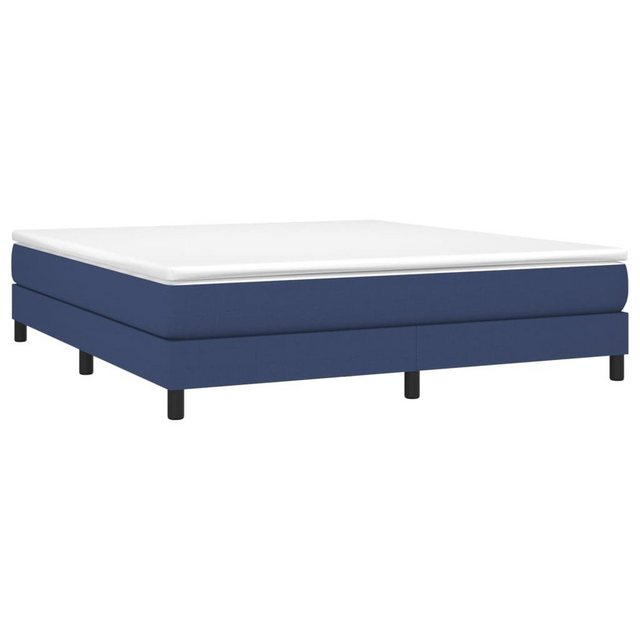 furnicato Bett Bettgestell ohne Matratze Blau 160x200 cm Stoff (1-tlg) günstig online kaufen