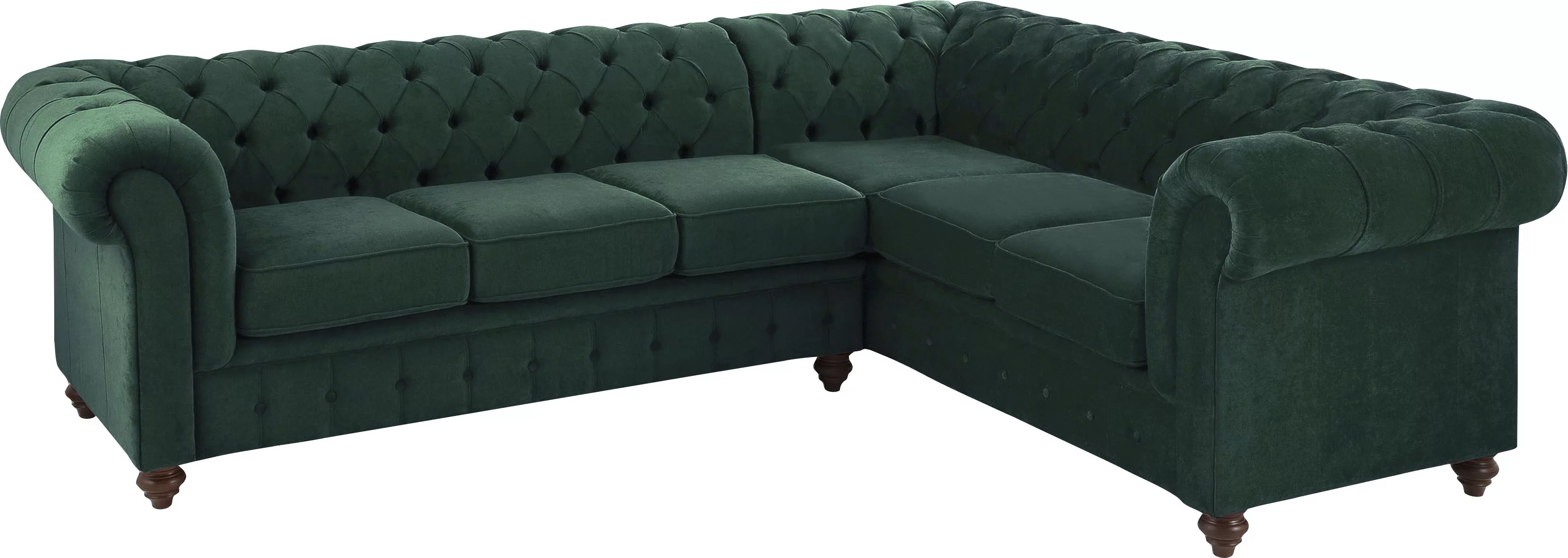 Home affaire Chesterfield-Sofa »Duc Ecksofa L-Form«, hochwertige Knopfheftu günstig online kaufen