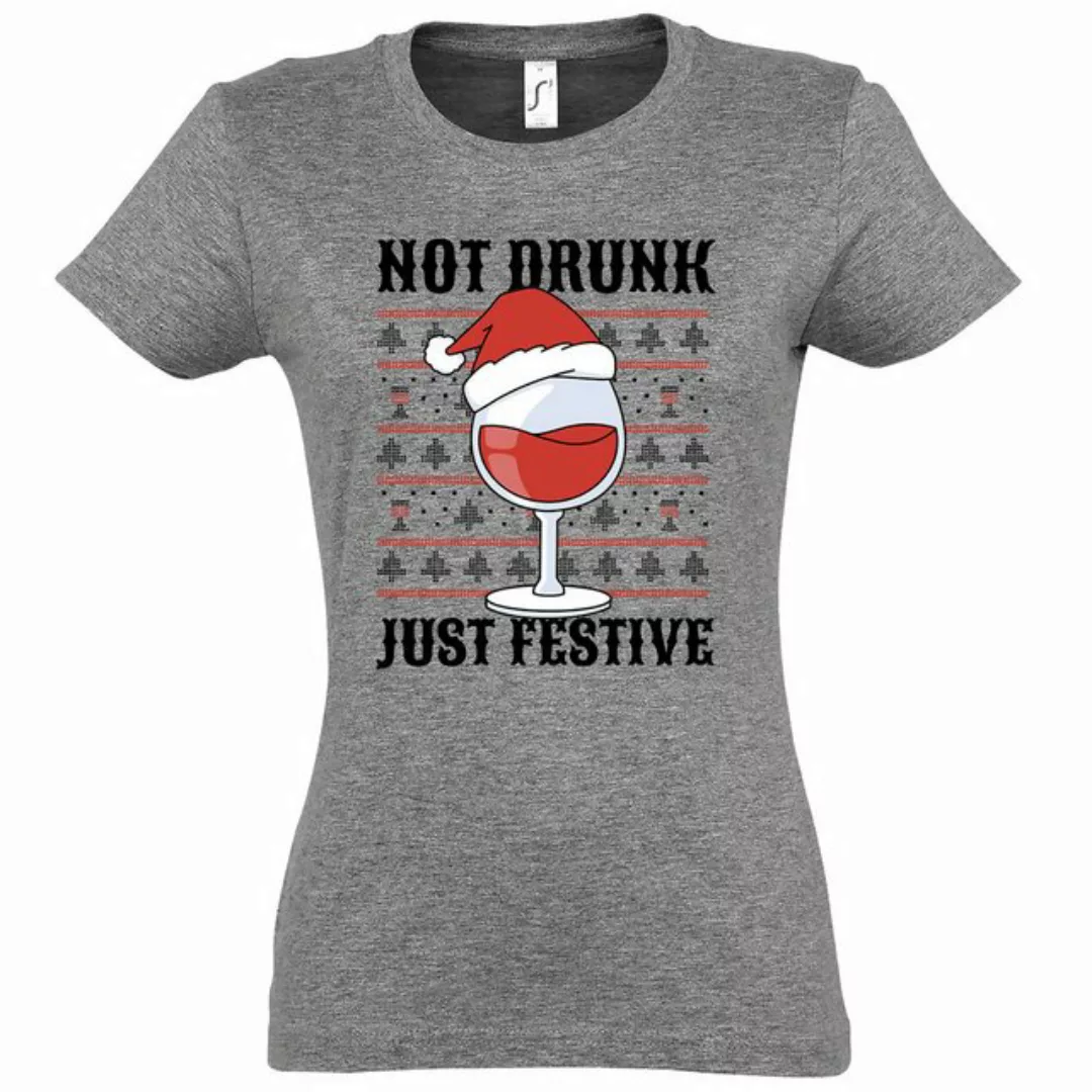 Youth Designz Print-Shirt Not Drunk Just Festive Damen T-Shirt mit modische günstig online kaufen