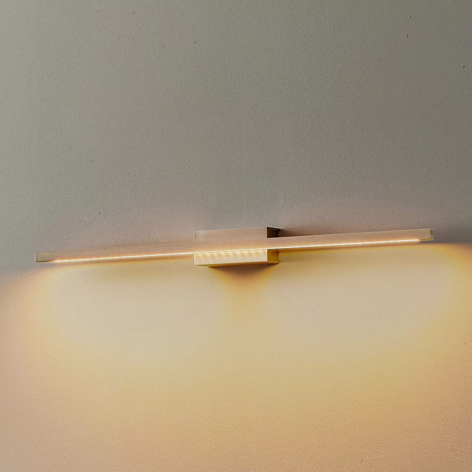 Quitani LED-Wandlampe Tolu, nickel, 65 cm günstig online kaufen