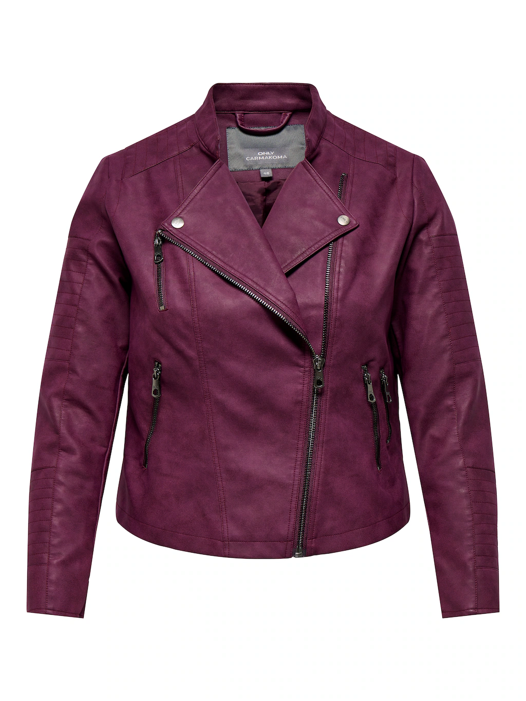 ONLY CARMAKOMA Lederimitatjacke "CARAVANA FAUX LEATHER BIKER OTW", mit Bike günstig online kaufen