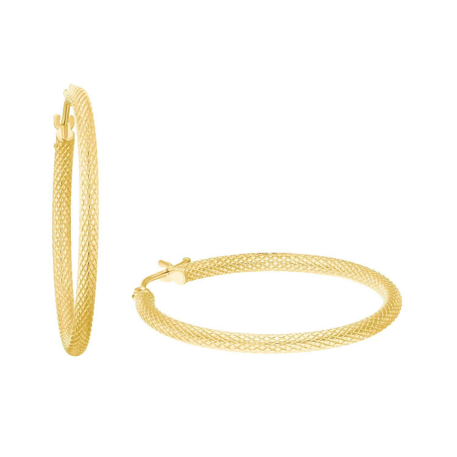 Amor Paar Creolen für Damen, Gelbgold günstig online kaufen