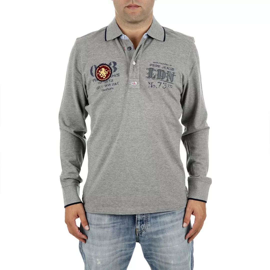 Pepe Jeans Hector Langarm-poloshirt 2XL Grey Marl günstig online kaufen
