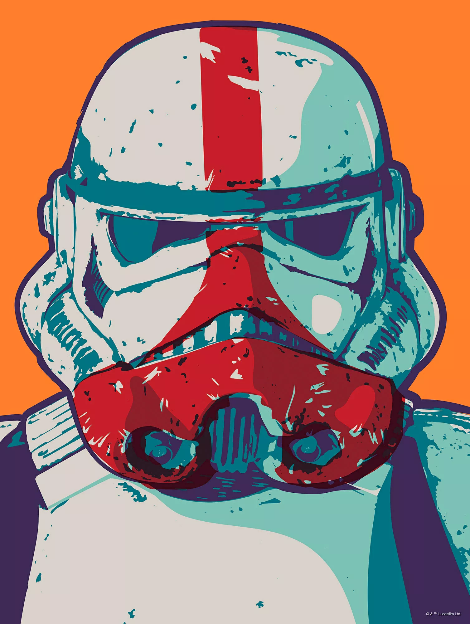 Komar Wandbild »Mandalorian Pop Art Stormtrooper«, Disney-Star Wars, (1 St. günstig online kaufen