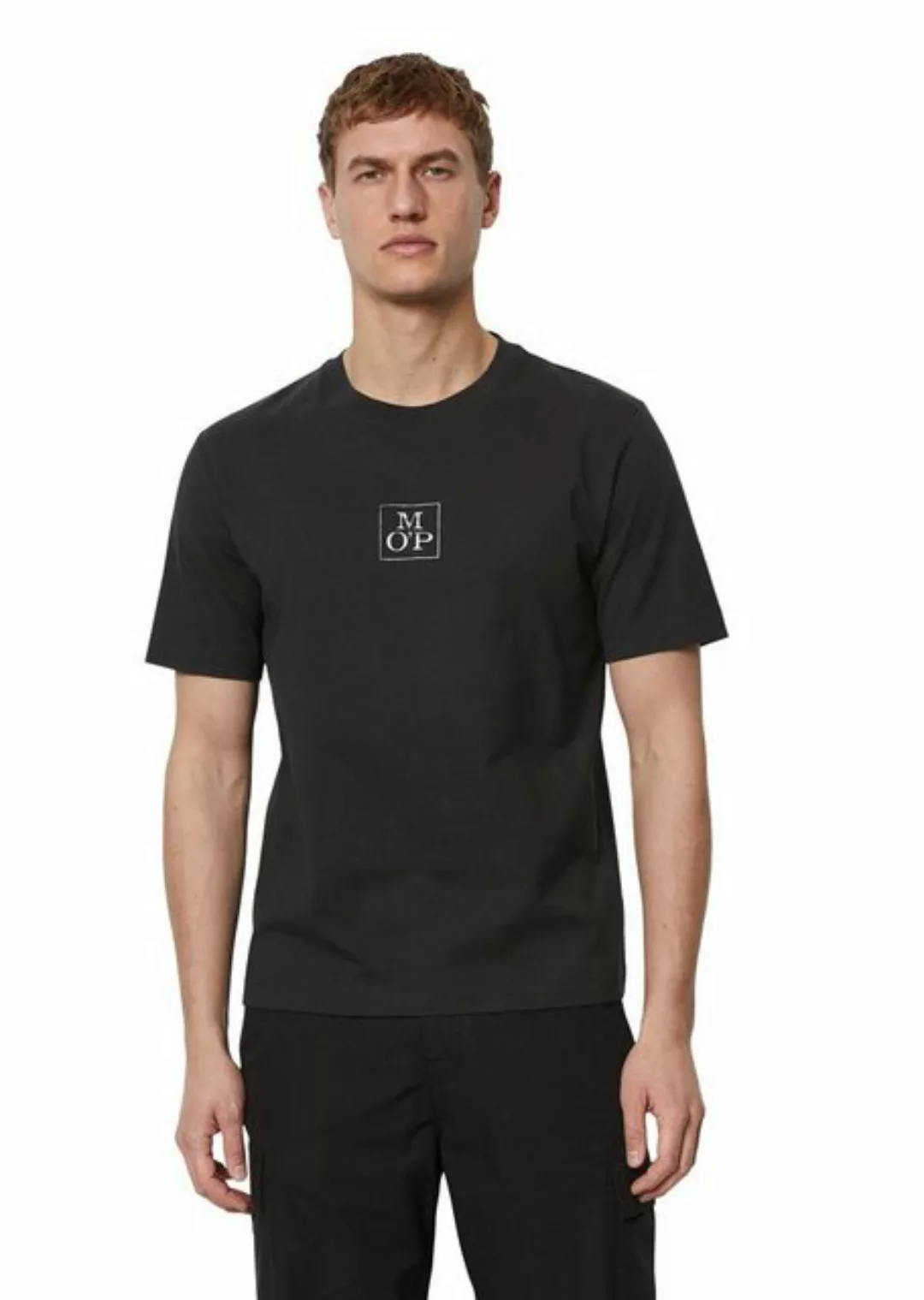 Marc O'Polo T-Shirt mit dezentem Brustprint günstig online kaufen