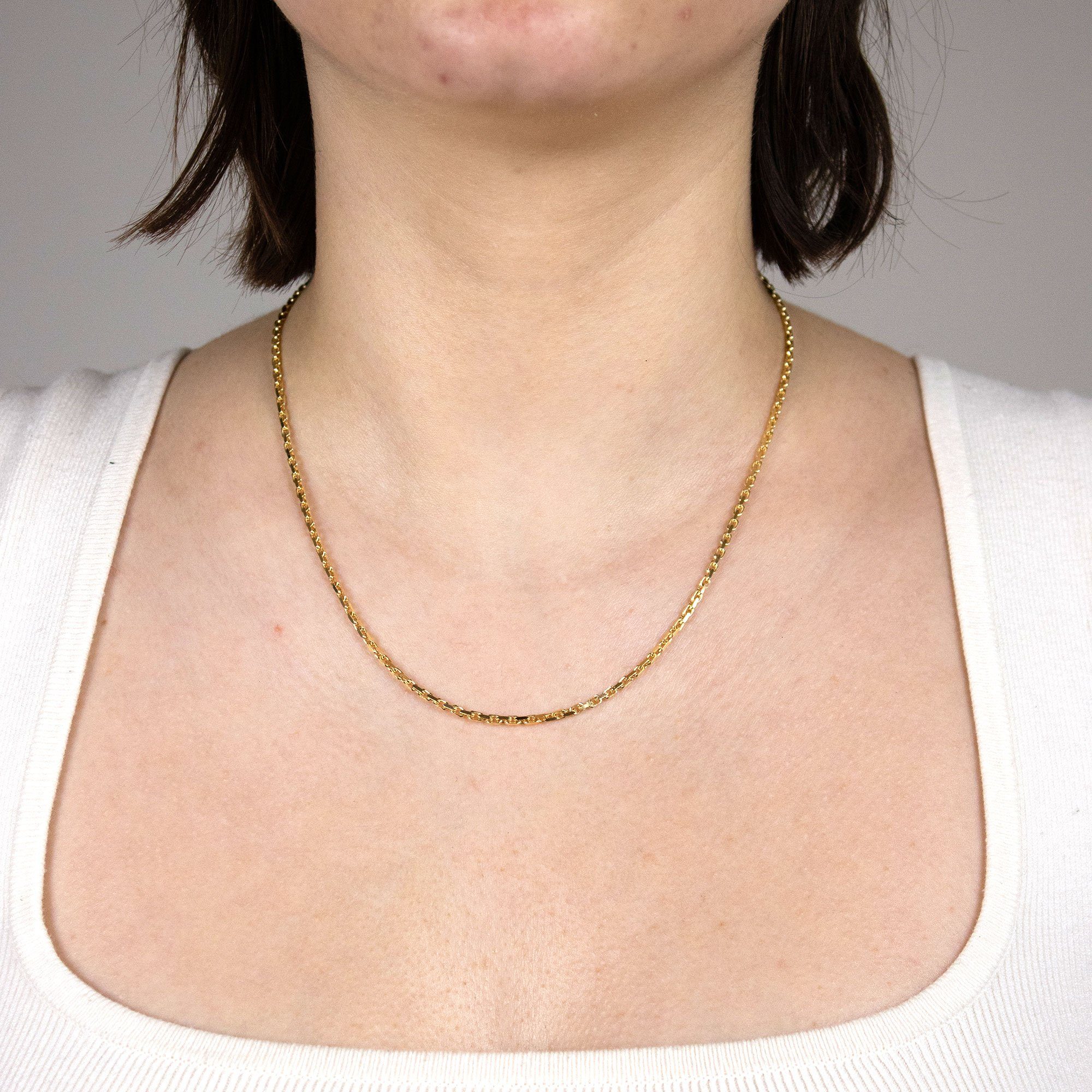 HOPLO Goldkette Ankerkette diamantiert Halskette Breite günstig online kaufen