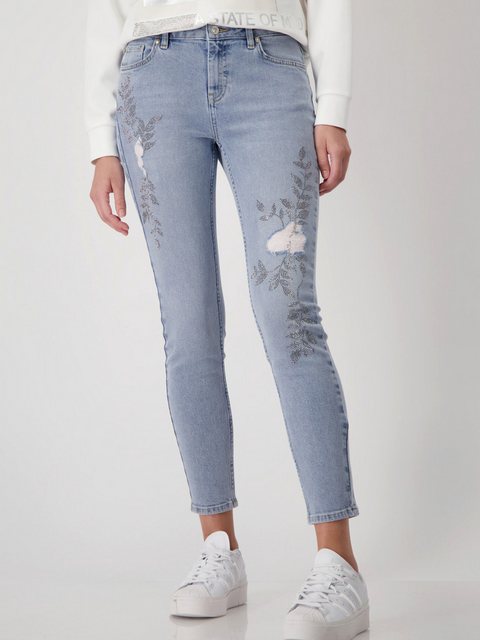 Monari 7/8-Jeans (1-tlg) Ziersteine günstig online kaufen