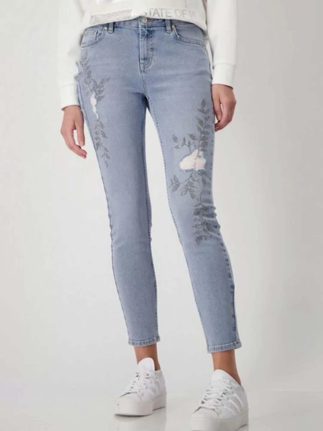 Monari 7/8-Jeans (1-tlg) Ziersteine günstig online kaufen