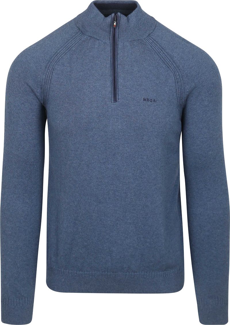 NZA Half Zip Pullover Clive Blau - Größe 3XL günstig online kaufen