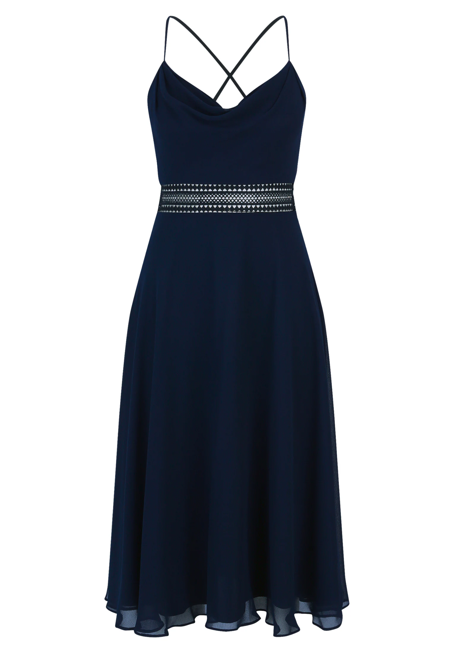 Vera Mont Cocktailkleid "Vera Mont Damen Cocktailkleid mit Wasserfallaussch günstig online kaufen