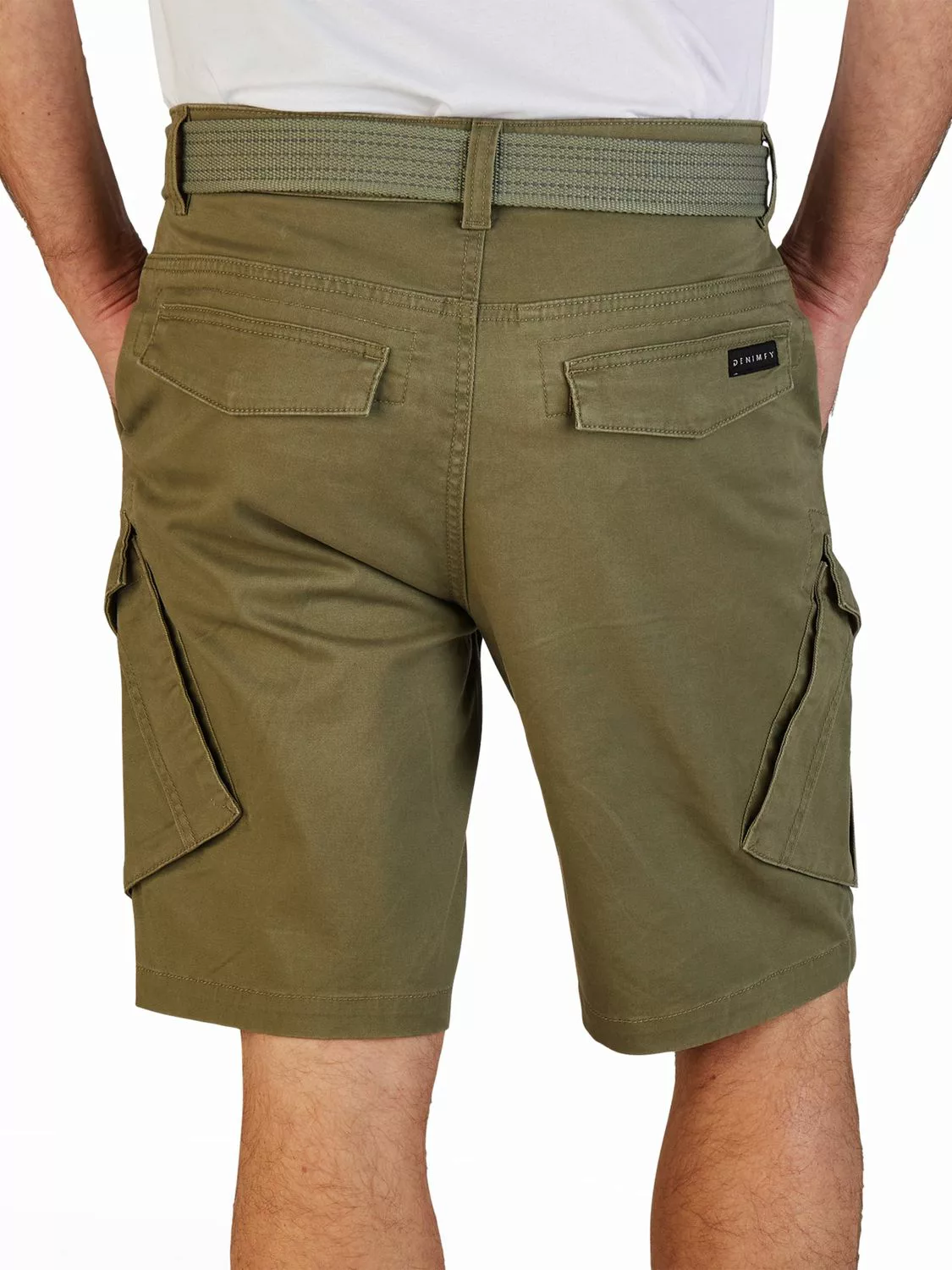 DENIMFY Cargo Shorts Herren mit Gürtel Regular Fit DFPhil günstig online kaufen
