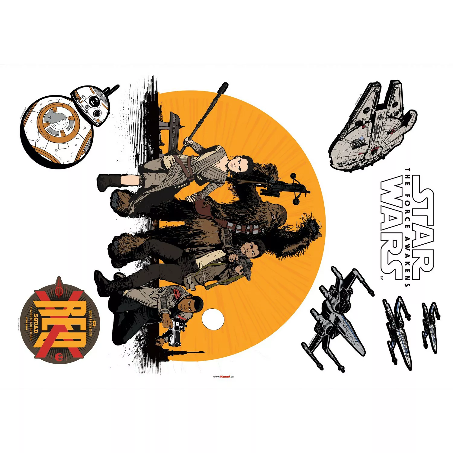 Komar Wandtattoo "Star Wars Resistance", (8 St.), 50x70 cm (Breite x Höhe), günstig online kaufen
