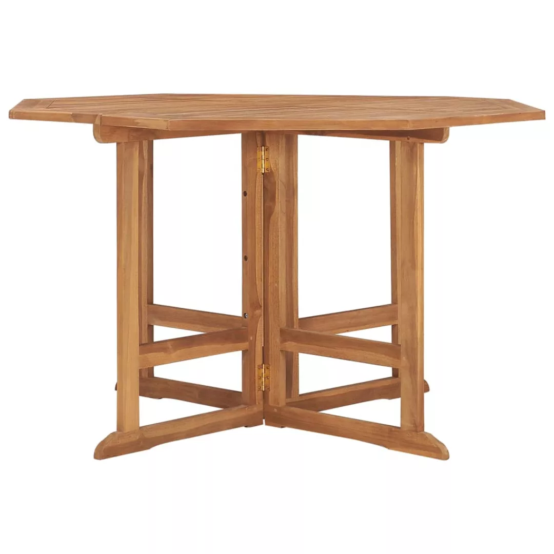 Vidaxl Garten-esstisch Klappbar 110x110x75 Cm Massivholz Teak günstig online kaufen