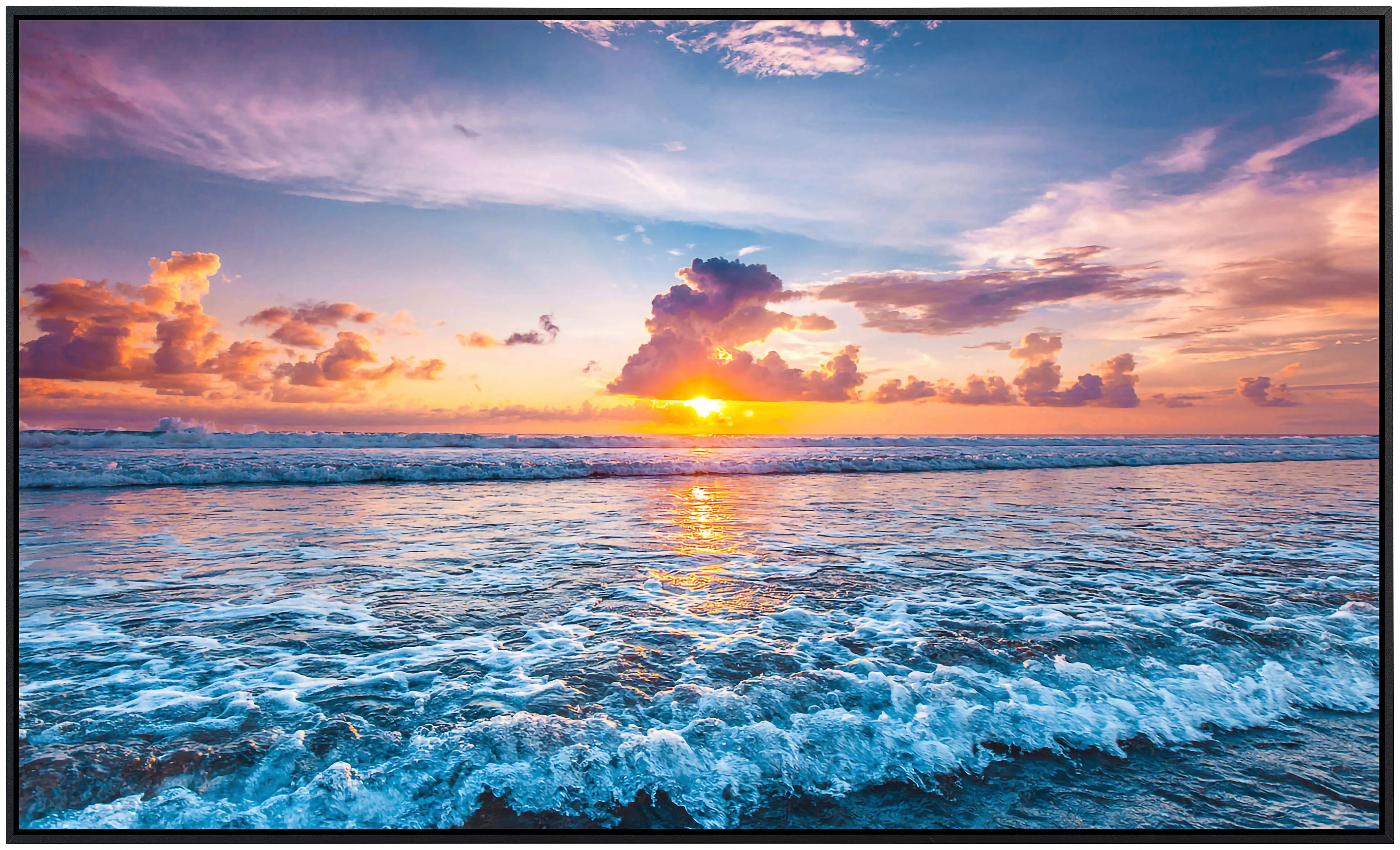 Papermoon Infrarotheizung »Ocean Sunset Beach«, sehr angenehme Strahlungswä günstig online kaufen