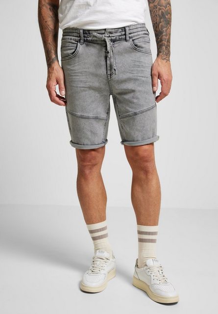 STREET ONE MEN Jeansshorts, mit Tunnelzugband günstig online kaufen