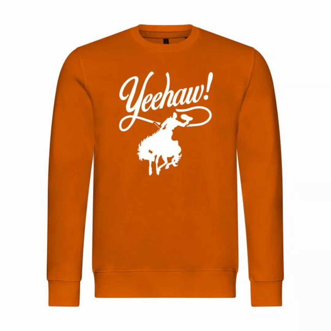 deinshirt Rundhalspullover Herren Pullover Yeehaw Mit Print Motiv, Grafik günstig online kaufen