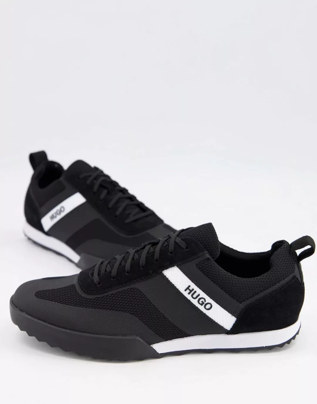 HUGO – Matrix – Niedrige Sneaker in Schwarz günstig online kaufen